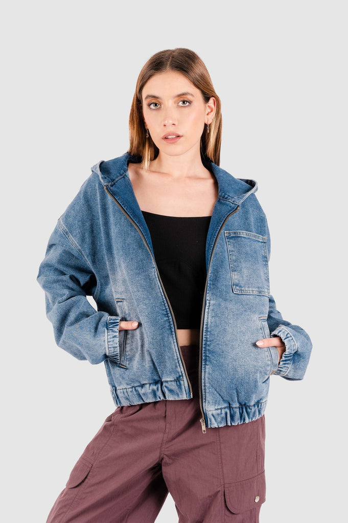 Casaca Denim Florencia NOW Celeste XS 