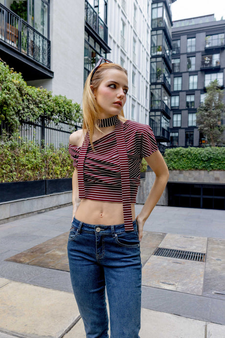 Blusa Regular Fit Flux BLUSAS NOW Vino S 