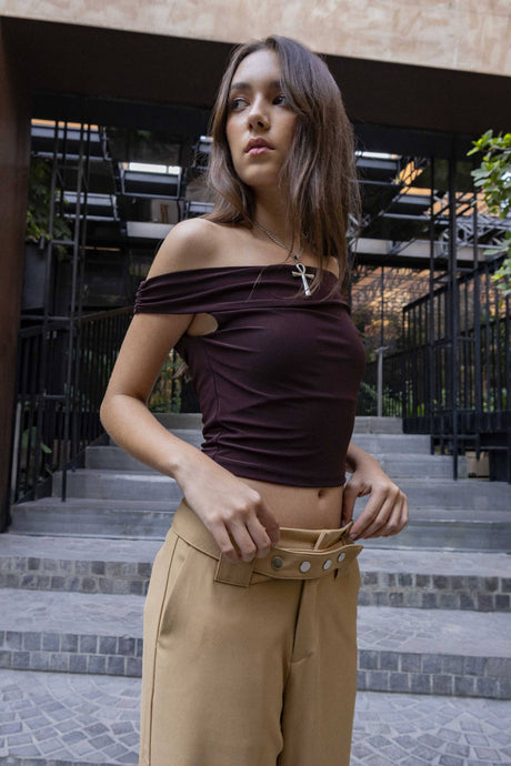 Blusa Slim Fit Teslin CROPTOPS NOW 