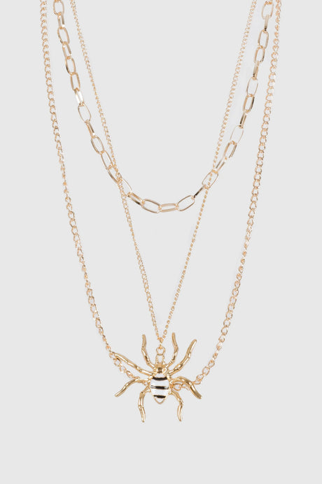 Collar Spider Jgo X3 COLLARES NOW Dorado 