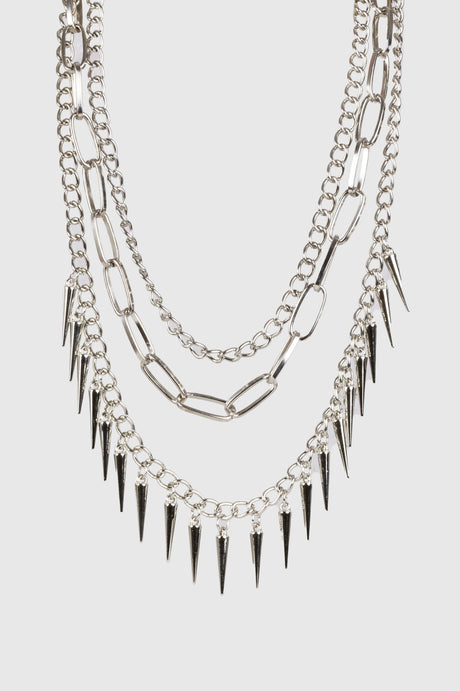 Collar Chans And Barbs COLLARES NOW Plateado 