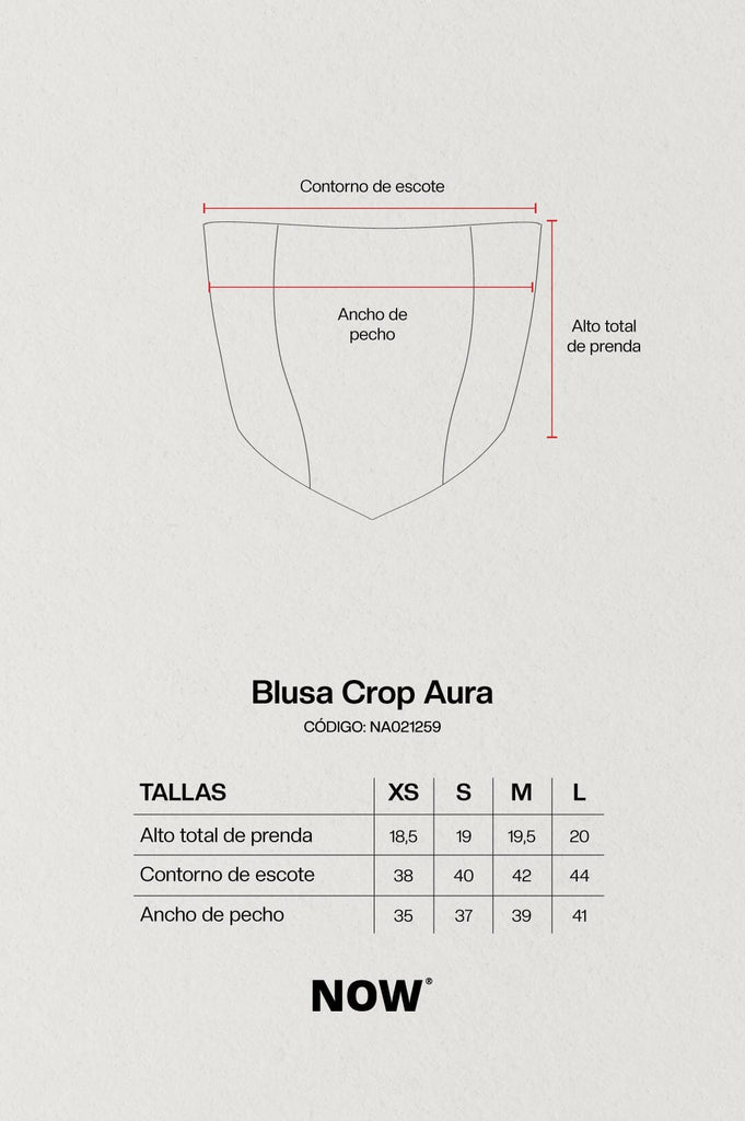 Blusa Crop Aura BLUSAS NOW 