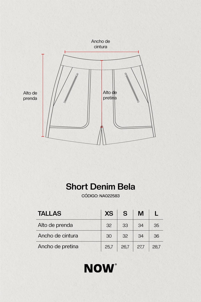 Short Denim Bela SHORTS NOW 