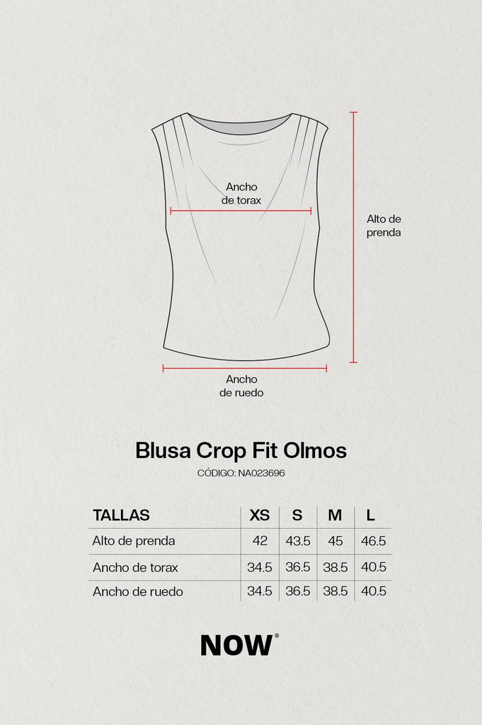 Blusa Crop FitIT Olmos BLUSAS NOW 