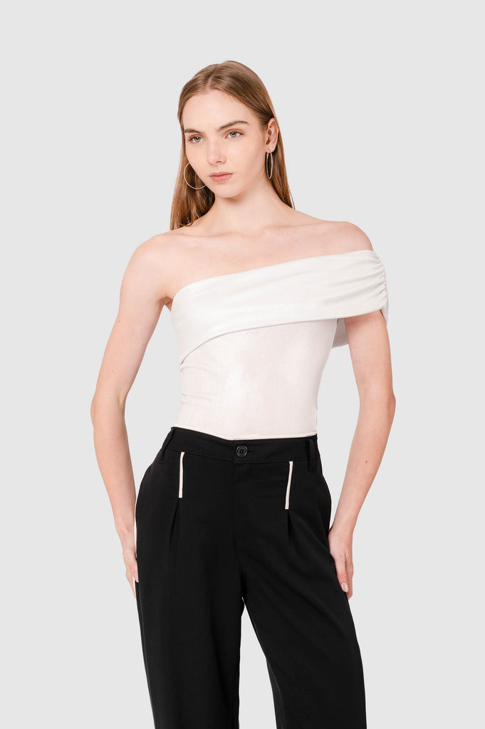 Blusa Slim Fit Wesley BLUSAS NOW Blanco XS 