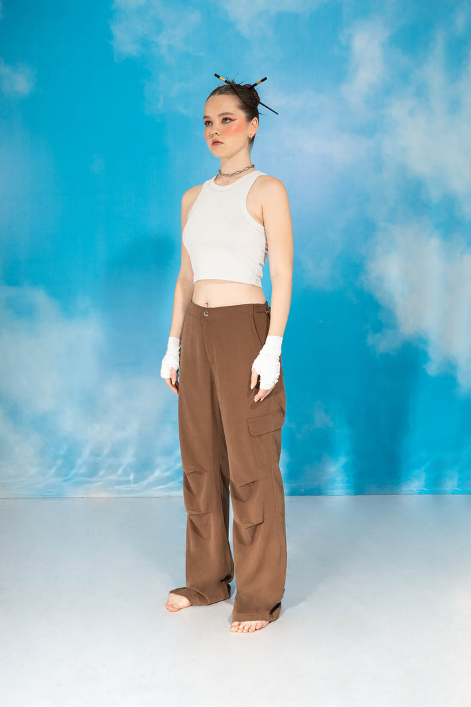 Pantalòn Recto Fit Wenham PANTALONES NOW Marron Claro XS 