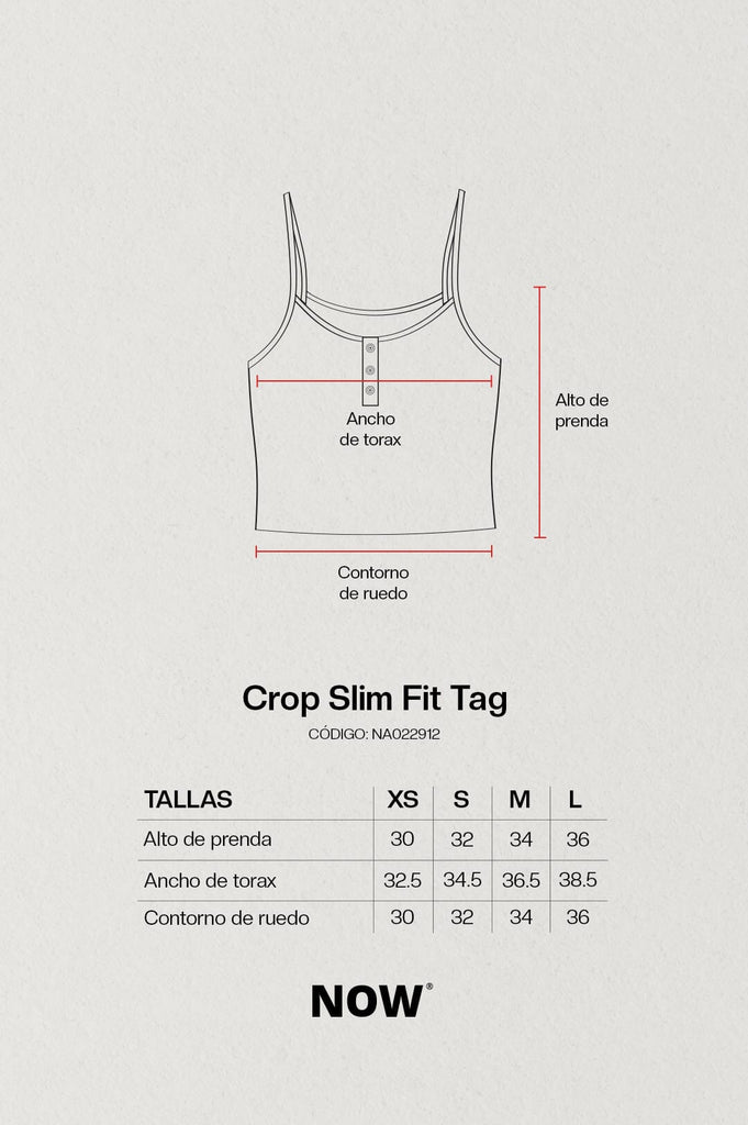 Crop Slim Fit Tag CROPTOPS NOW 