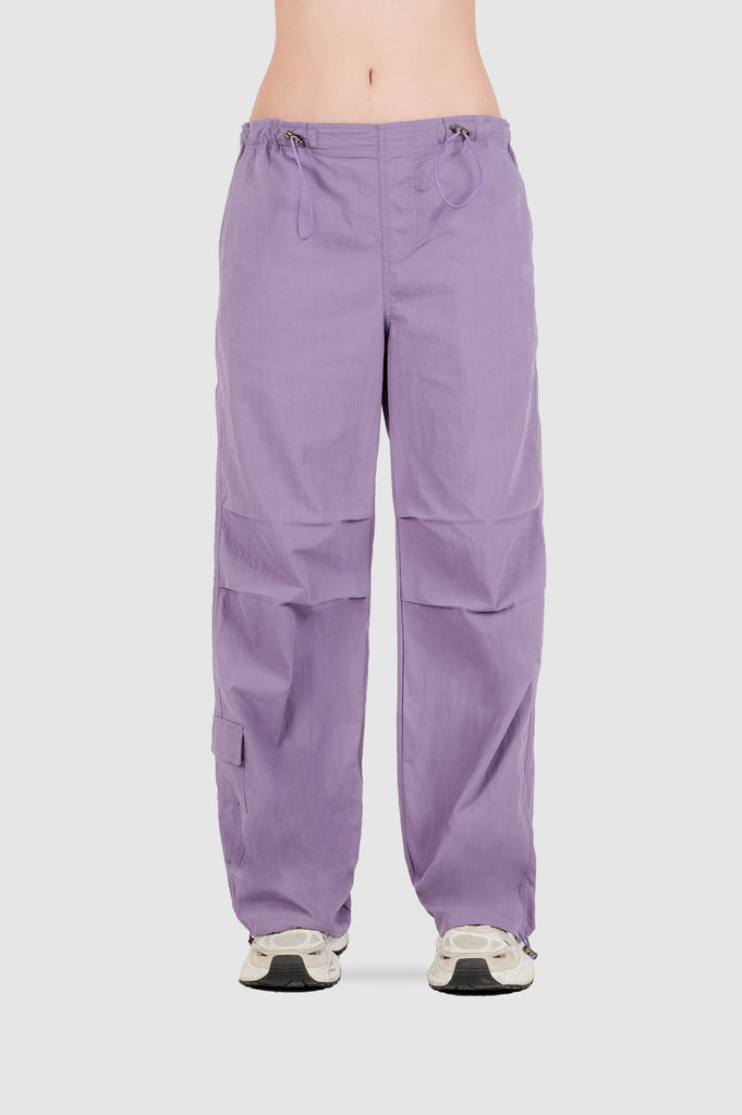 Pantalón Parachute Janney PANTALONES NOW Morado XS 