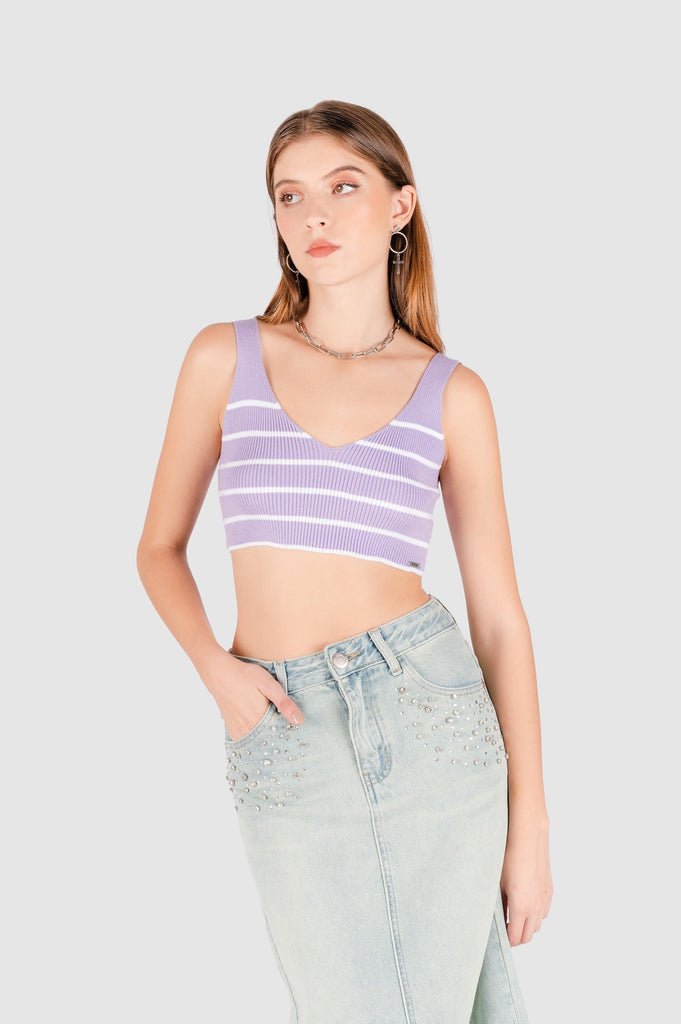 Croptop Lecce CROPTOPS NOW Morado XS 