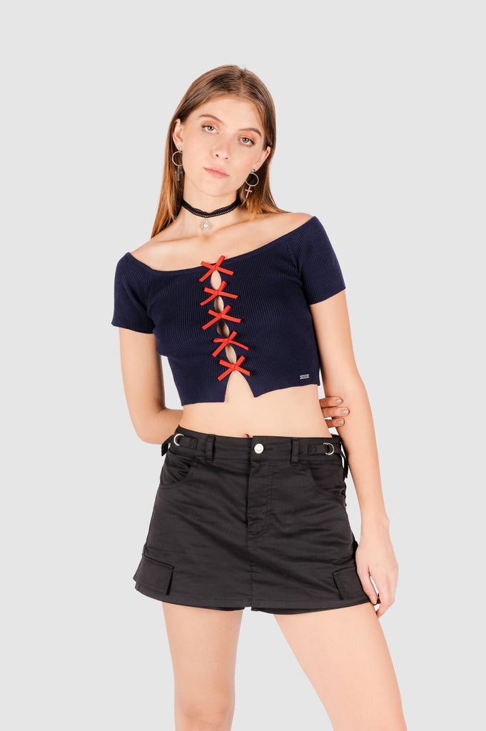 Croptop Aliceth CROPTOPS NOW Azul Oscuro XS 
