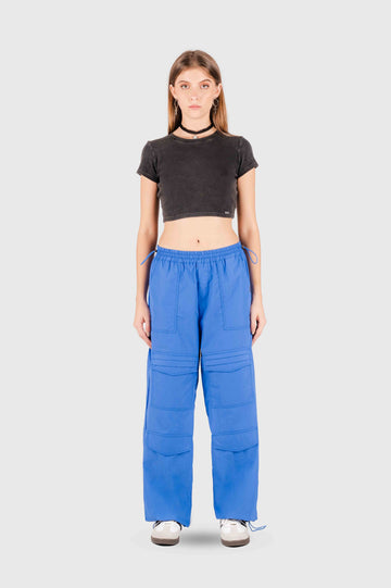 Pantalón Parachute Prisha PANTALONES NOW Azul XS 