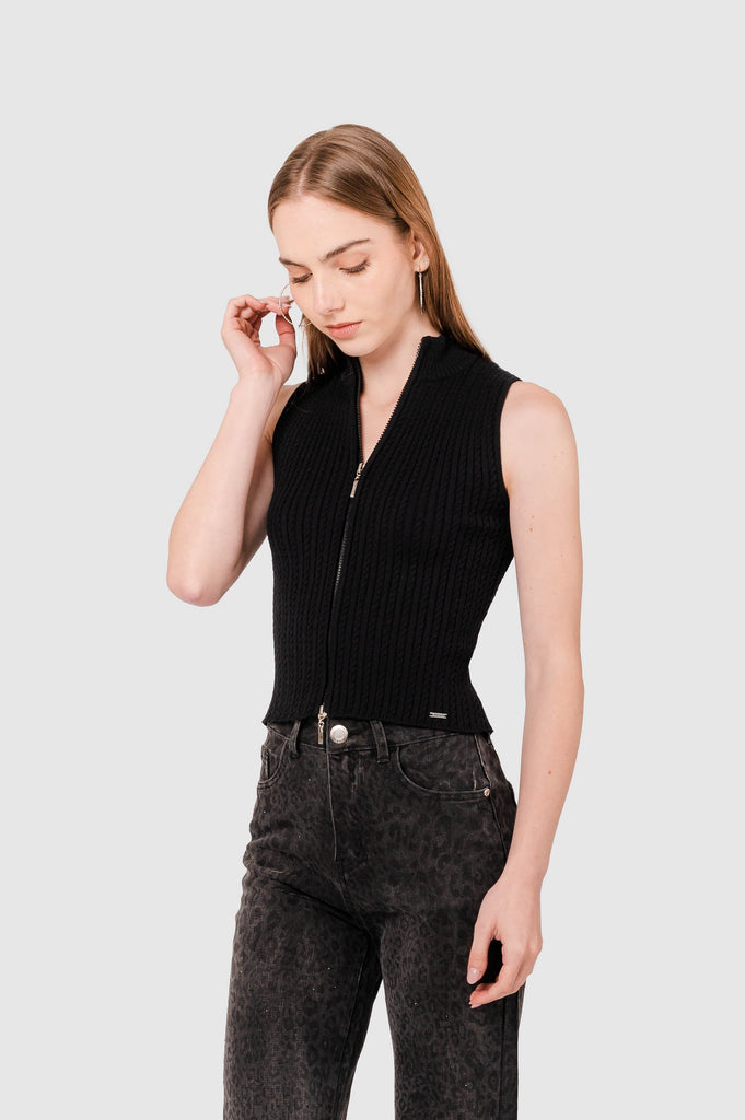 Chaleco Slim Fit Rhin CHALECOS NOW Negro XS 