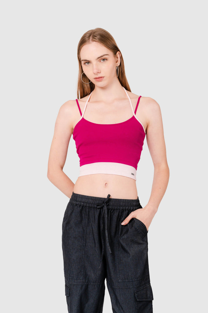 Polo Slim Fit Bugs CROPTOPS NOW Fucsia XS 