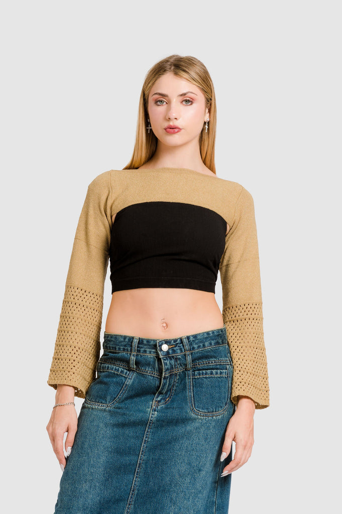 Crop Picis CROPTOPS NOW XS Beige 