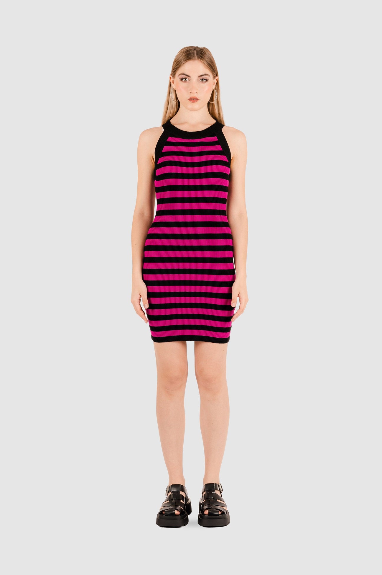 Vestido Tejido Bloom VESTIDOS NOW Fucsia S 