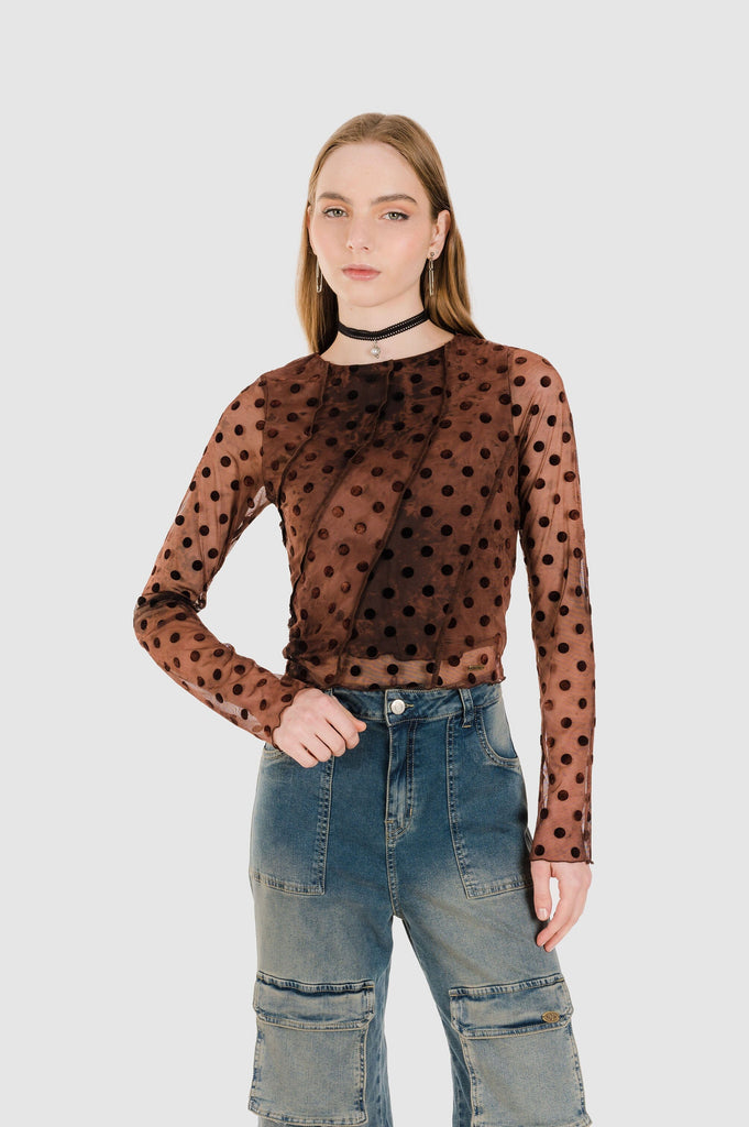 Croptop Jules CROPTOPS NOW Marron XS 