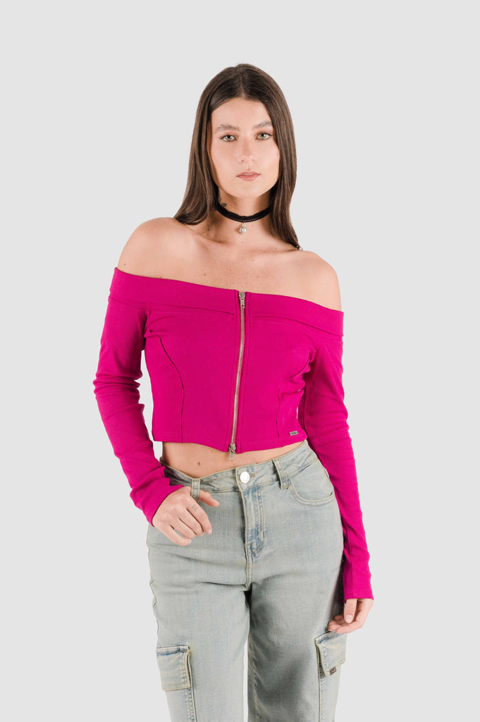 Croptop Vidler CROPTOPS NOW Fucsia XS 