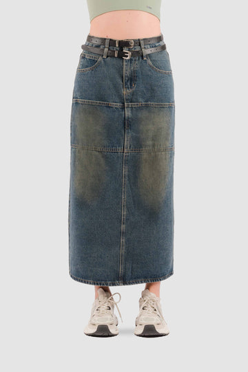 Maxi Falda Denim Crey FALDAS NOW Azul Oscuro XS 