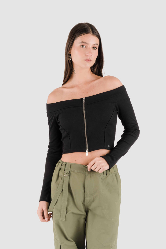 Croptop Vidler CROPTOPS NOW Negro XS 