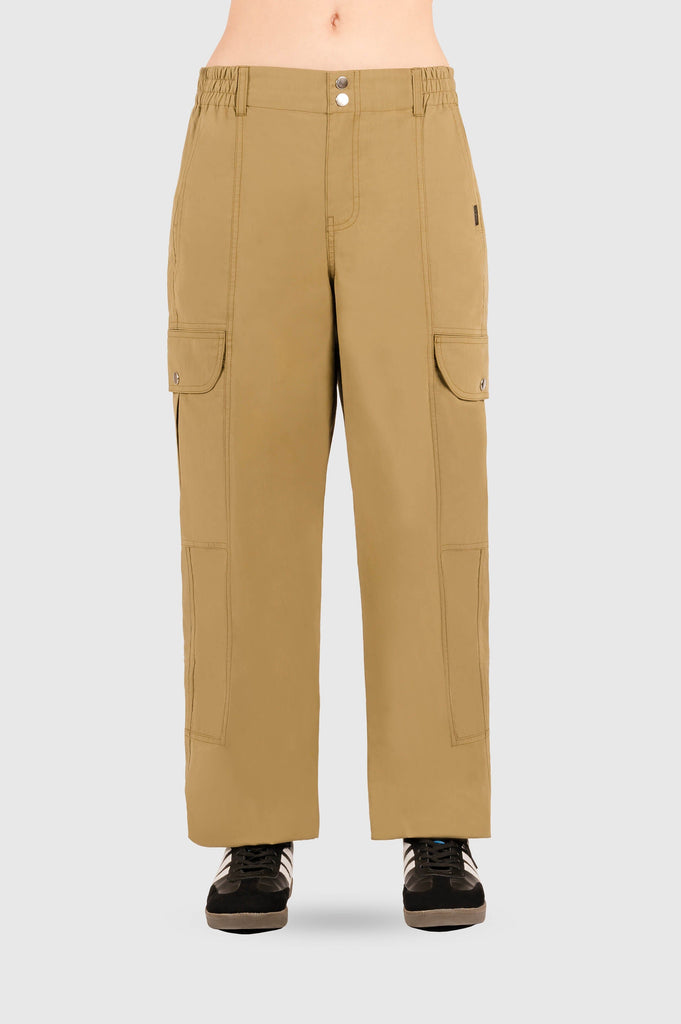 Pantalon Flare Fit Null PANTALONES NOW Marron Claro XS 