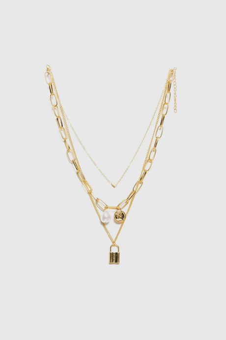 Collar X3 Security Pearl COLLARES NOW Dorado 