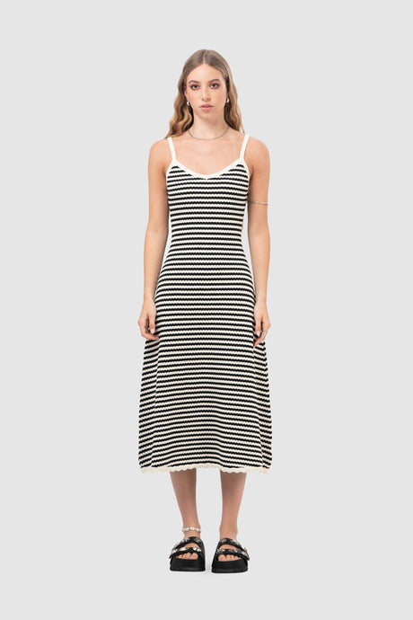 Maxi Vestido Prindex VESTIDOS NOW Negro S 