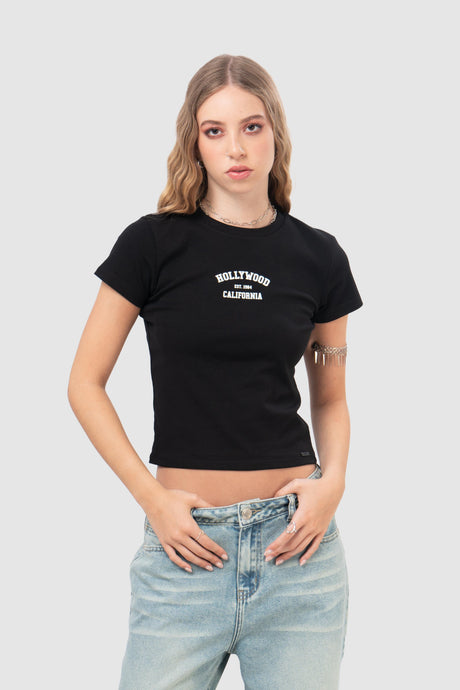 Polo Baby Tee Tessy POLOS NOW Negro XS 