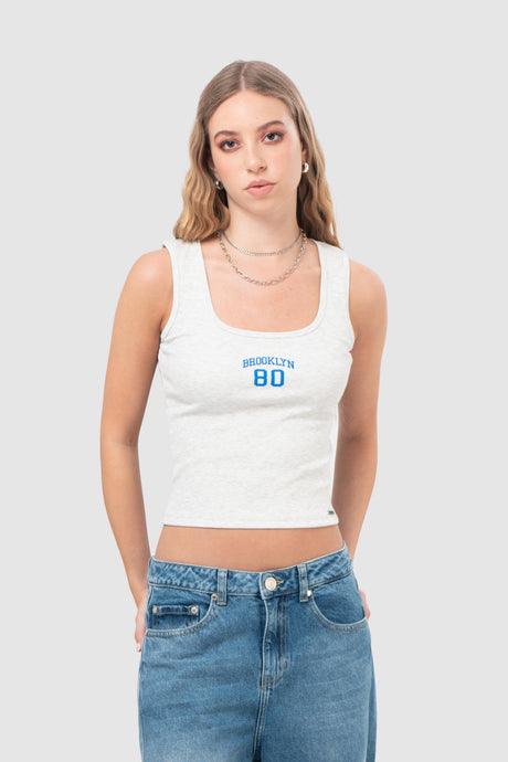 Tank Slim Fit Vortex CROPTOPS NOW Melange XS 
