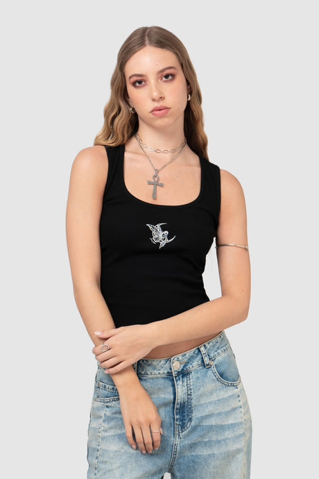 Tank Slim Fit Serfy CROPTOPS NOW Negro XS 