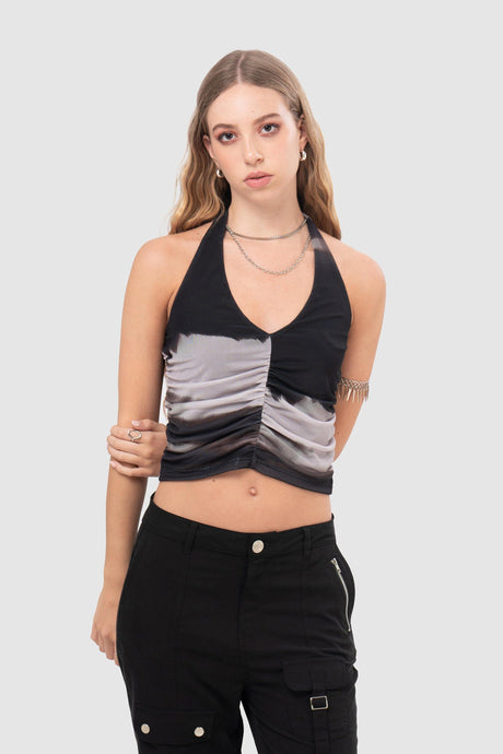 Blusa Slim Fit Maries BLUSAS NOW Marron Claro XS 