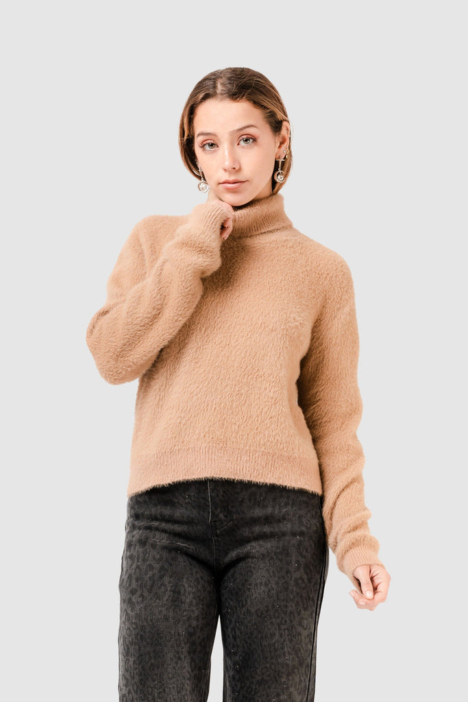 Chompa Crop Plush CHOMPAS NOW Beige S 