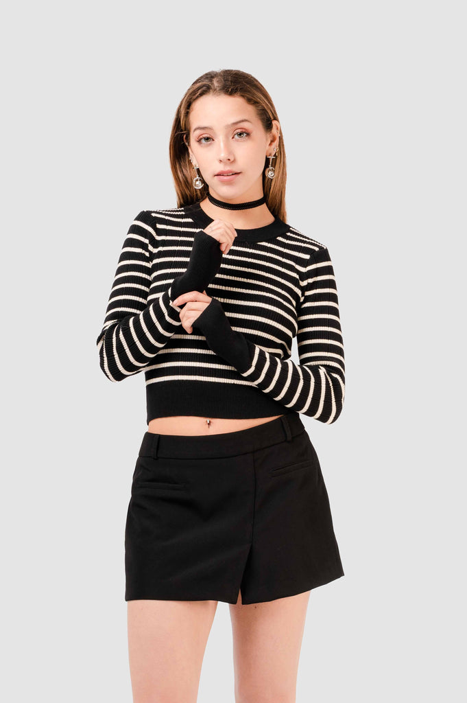 Sweater Fit Ny CHOMPAS NOW Negro S 