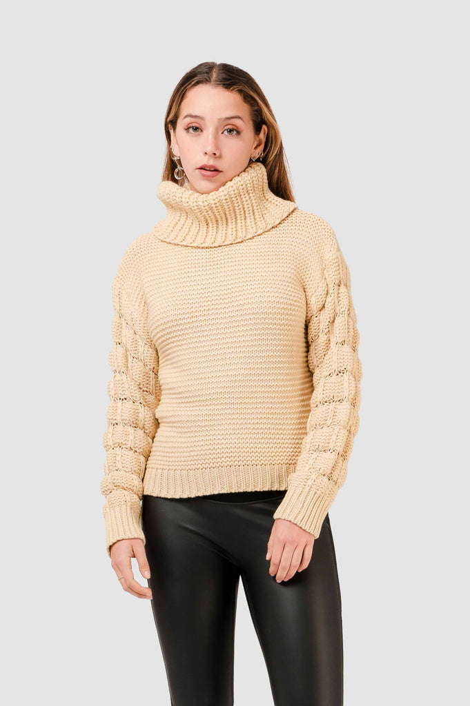 Sweater C/Alto Toms CHOMPAS NOW Beige S 