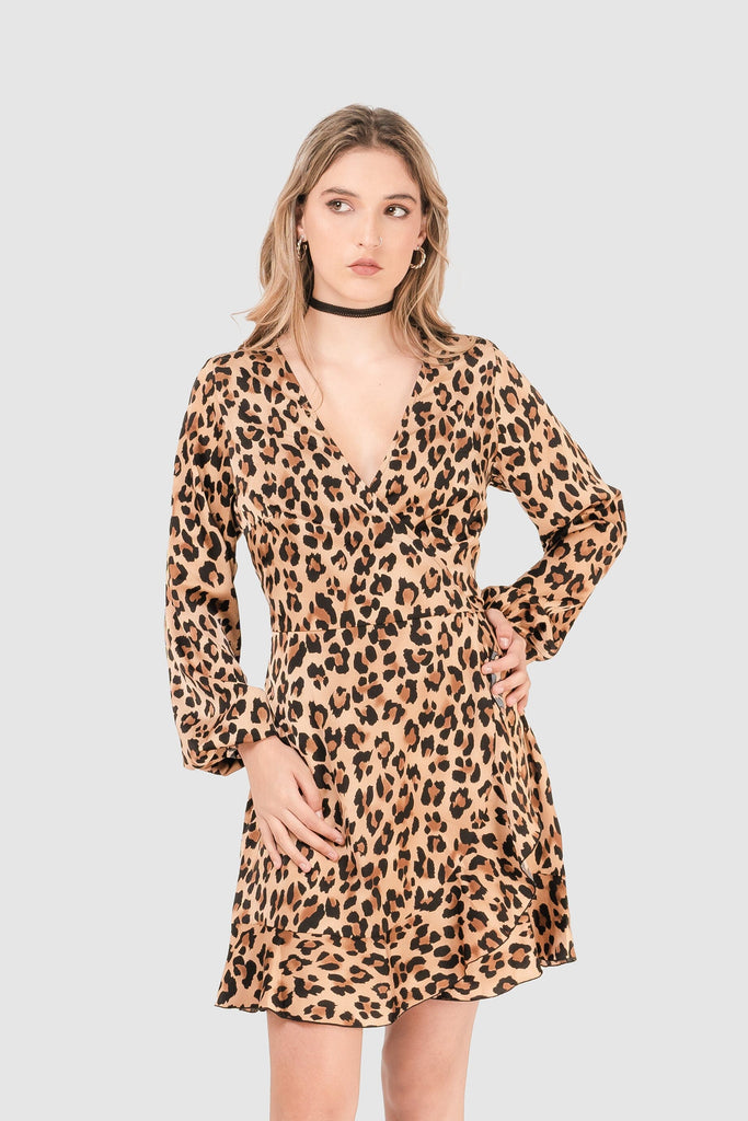 Mini Vestido Tovey VESTIDOS NOW Camel S 