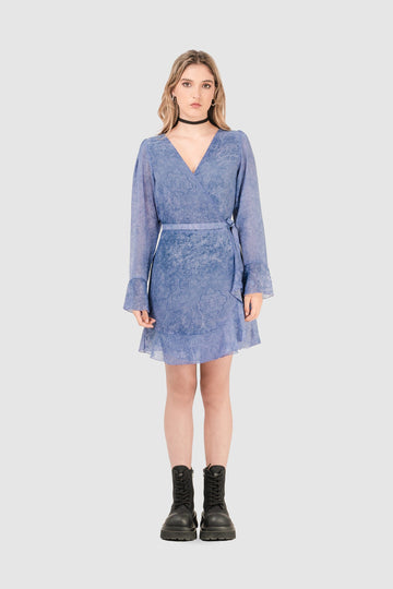 Mini Vestido Hanny VESTIDOS NOW Azul Claro XS 