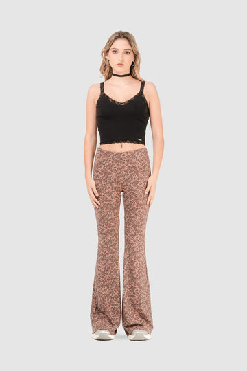Pantalón Flare Fit Regil PANTALONES NOW Marron Claro XS 