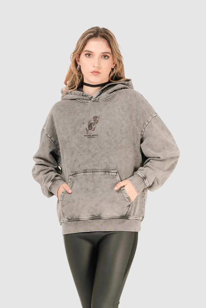 Polera Overzise Fit Alva POLERAS NOW Gris XS 