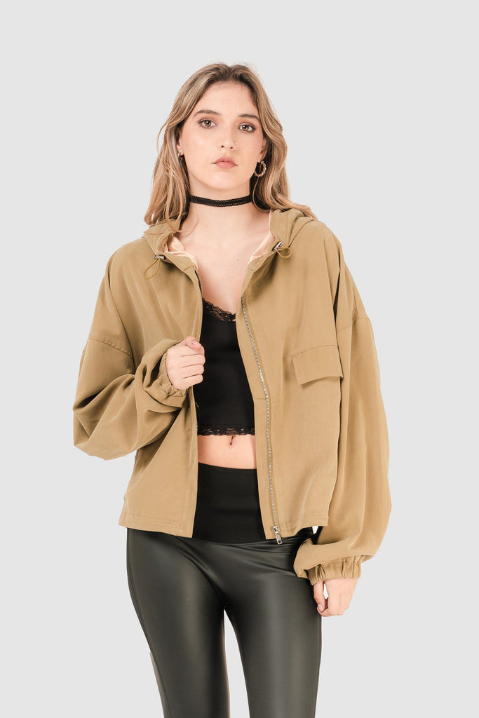 Casaca Boxy Fit Jeanne CASACAS NOW Verde XS 