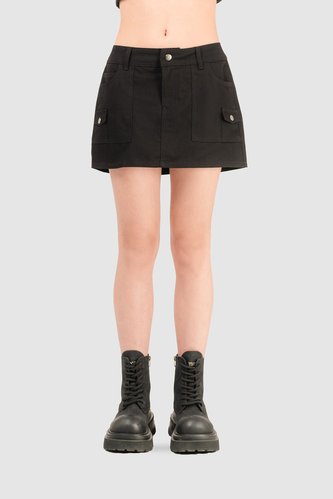 Mini Falda Louvier FALDAS NOW Negro XS 