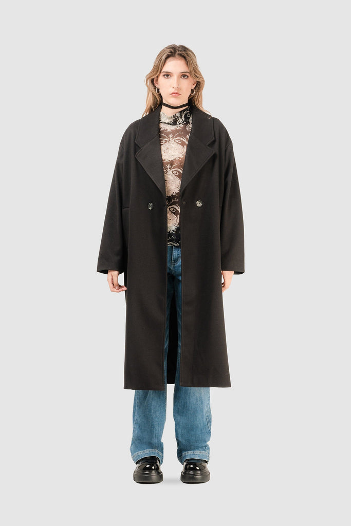 Abrigo Oversize Fit Curnew ABRIGOS NOW Negro XS 