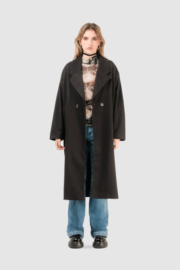 Abrigo Oversize Fit Curnew ABRIGOS NOW Negro XS 