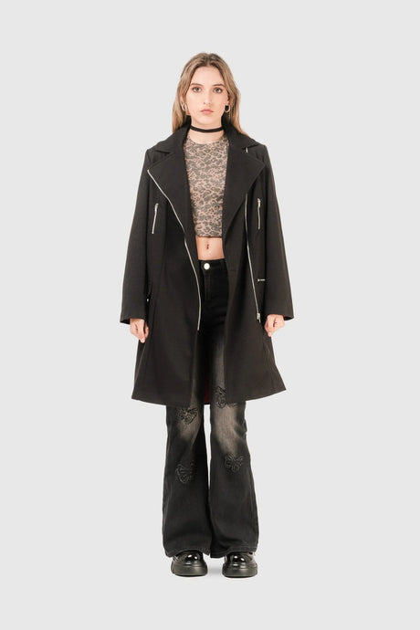 Abrigo Regular Fit Aranza ABRIGOS NOW Negro XS 