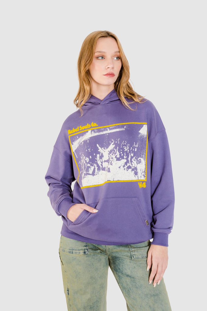 Polera Oversize Austin POLERAS NOW Morado S 