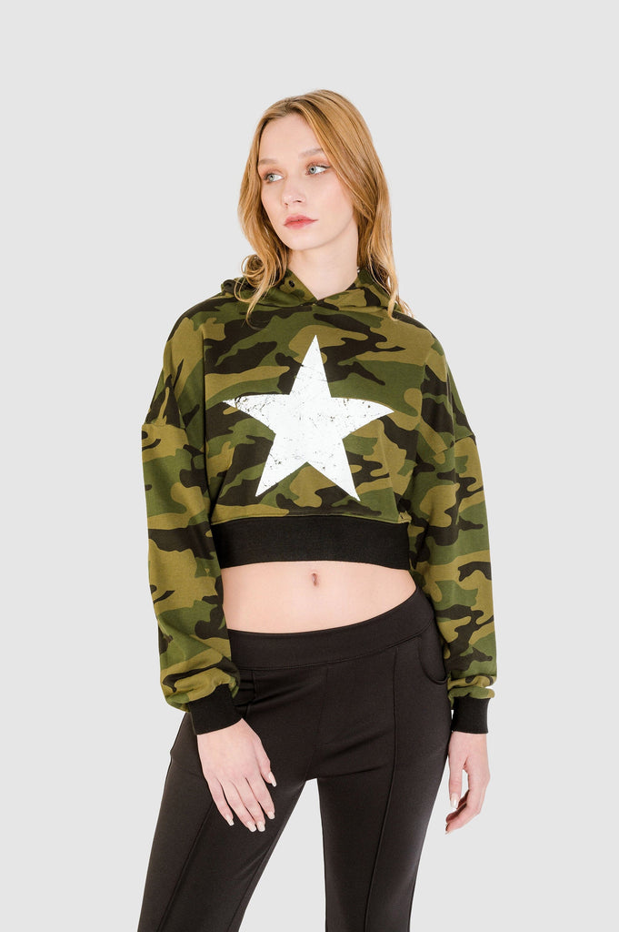 Polera Crop Boxy Carl POLERAS NOW Verde XS 