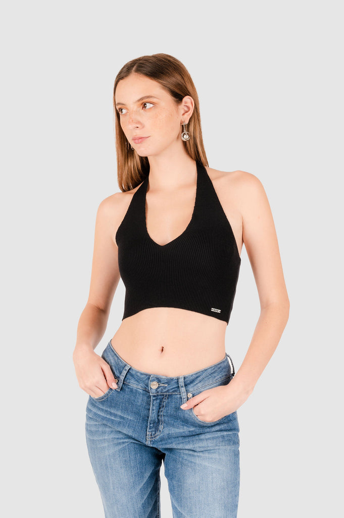 Top Tejido ARLY CROPTOPS NOW Negro XS 