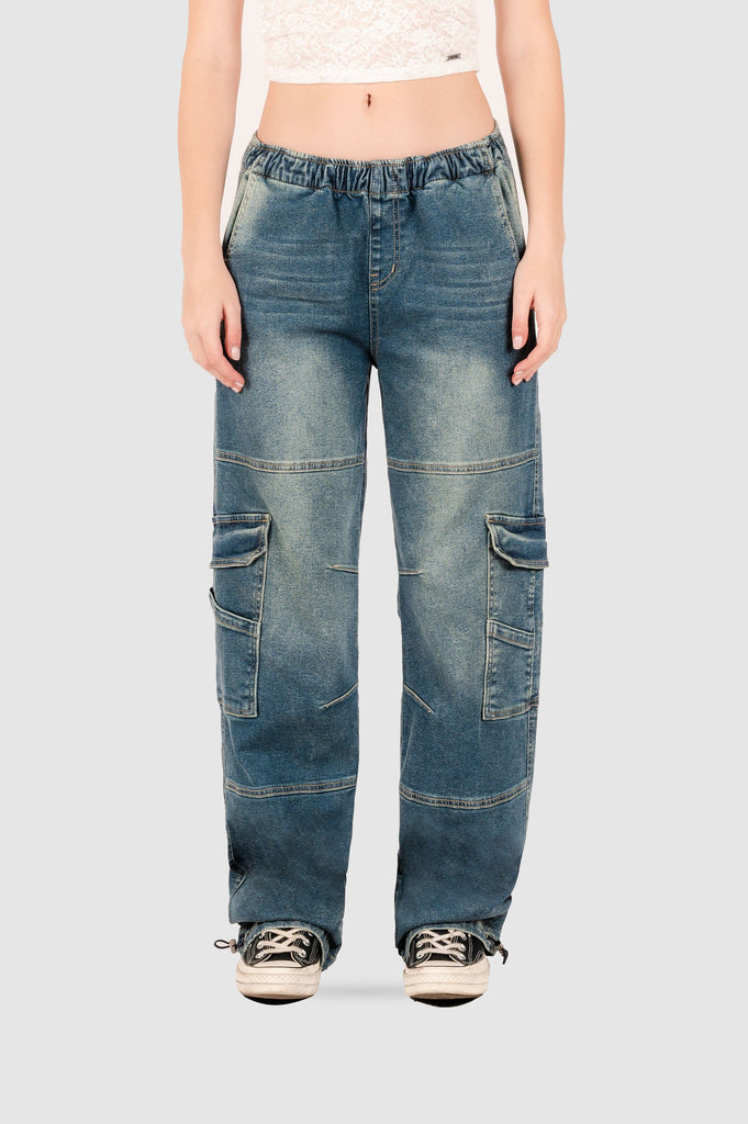 Pantalón Recto Denim Tiaret PANTALONES NOW Azul 24 