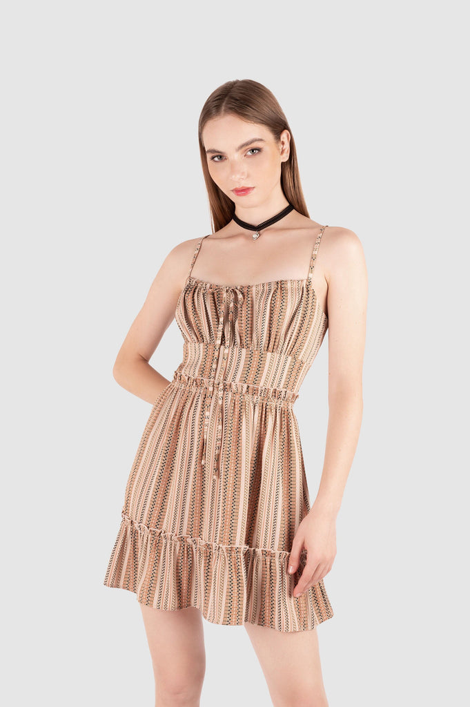 Vestido Brett VESTIDOS NOW Beige XS 