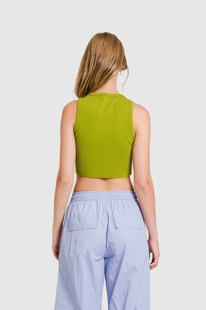 Tank Crop Elhen - Verde CROPTOPS NOW 