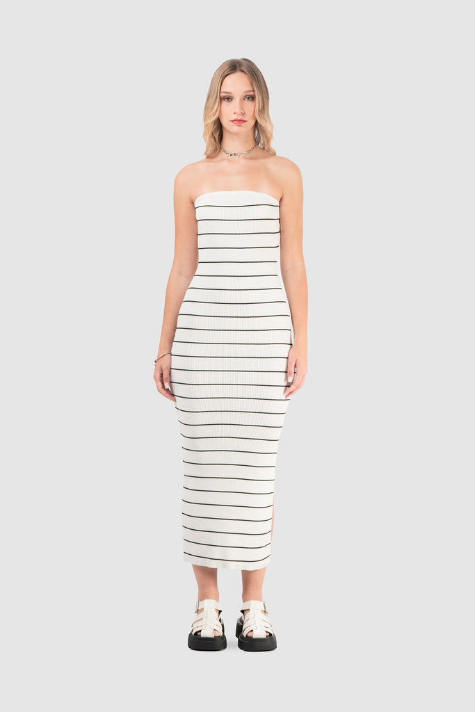 Maxi Vestido Tranfy VESTIDOS NOW Blanco S 