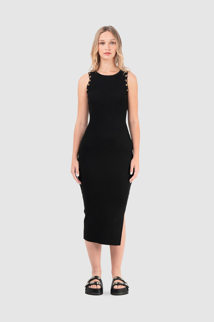 Maxi Vestido Paris VESTIDOS NOW Negro S 